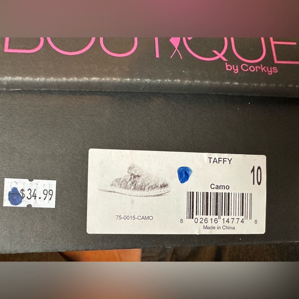 Boutique by Corkys Taffy Camo Espadrille Mules Women’s Size 10 NWT Women's Shoes - Picture 2 of 15